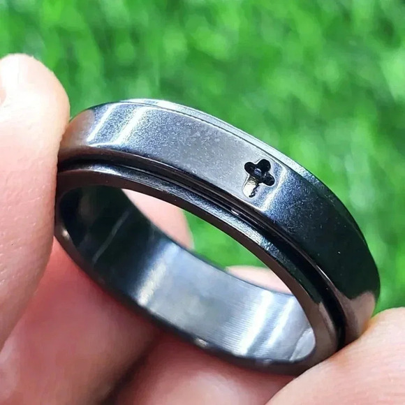 Stainless Steel Fashion Spinner Ring for Men/Women, AAAQL1009 - Picture 1 of 11